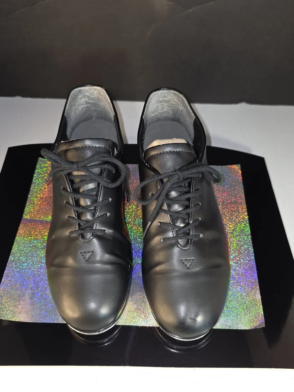 Capezio Black Downtown Tap Shoe 9.5?** Womens/ Mens 8.5 ?**Jazz Dance Teletap